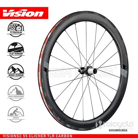 Buy Vision Sc40 Sc 55 Rim Brake Carbon Wheelset Tlr Clincher Qr Rim
