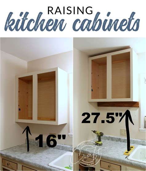 The upper cabinets in your kitchen are the first ones we'll talk about. Genius DIY: Raising Kitchen Cabinets and Adding an Open ...