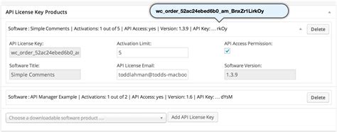 Woocommerce Api Manager Software License Keys