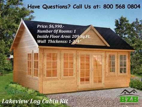 You can do almost any kind of diy project if you really commit yourself to it. BZB Log Cabin Kit Lakeview: 17' x 12'6", Inside: 209/SQF ...