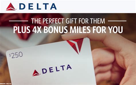 Delta X Skymiles For Gift Card Purchases Through November