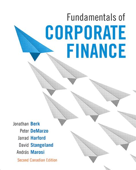 Pearson Fundamentals Of Corporate Finance Second Canadian Edition