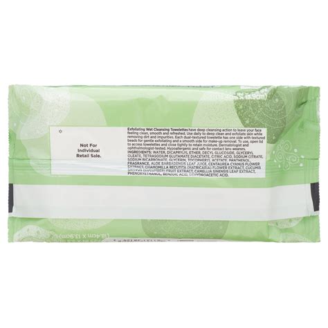 Buy Equate Beauty Exfoliating Wet Cleansing Make Up Remover Facial Wipe Twin Pack 100 Count