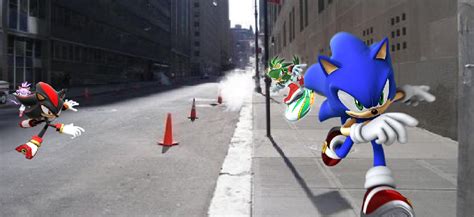 Sonic In The Real Life By Sonicsuperdashart On Deviantart