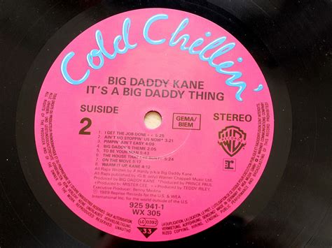 Big Daddy Kaneits A Big Daddy Thing1989 Cold Chilin Lp Ebay