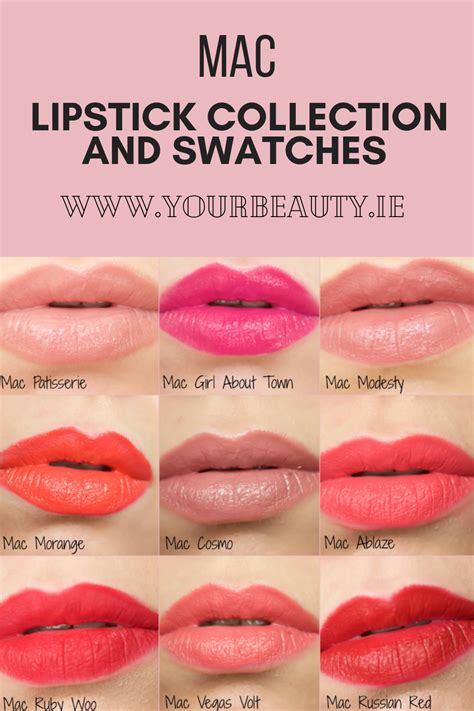 Mac Lipstick Collection And Swatches Https Yourbeauty Ie