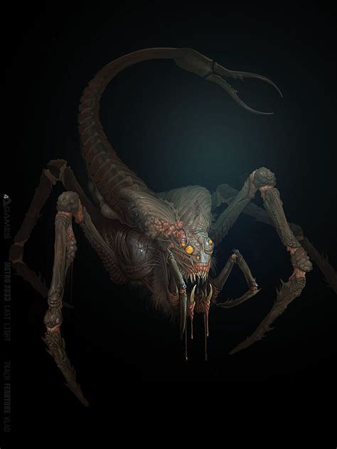 Spider Scorp Vlad Tkach Concept Art World Metro 2033 Metro Last Light
