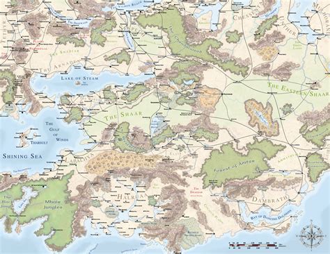 Dd Forgotten Realms Map Dungeons And Dragons Map Fantasy Map Images