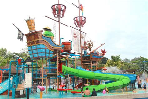 The Pirate Ship Of The Venue A Pirate Themed Water Play Park