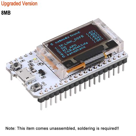 Makerfocus Esp32 Development Board With 096 Inch Oled Wifi Kit For Ar