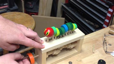 Wooden Caterpillar Automata Toy Youtube