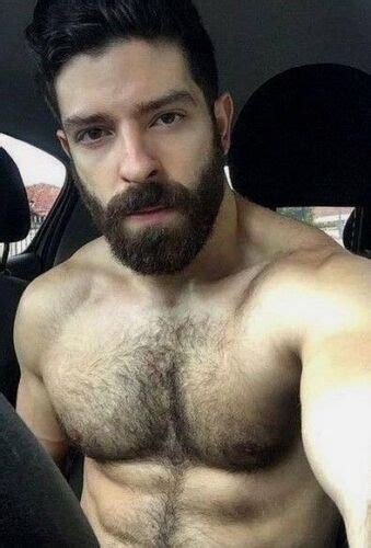 Shirtless Male Muscular Beefcake Beard Hairy Chest Hunk Body Photo 4x6 F1485 Ebay