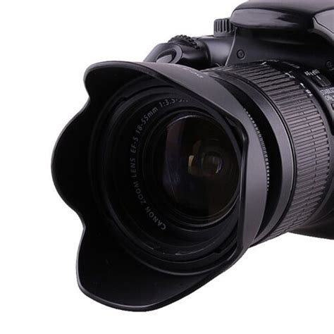 49mm Reversible Petal Flower Lens Hood Ii For Canon Nikon Sony Olympus