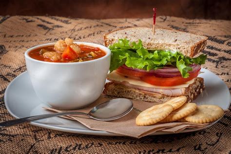Soup And Sandwich By Mike Penney In 2021 Soup And Sandwich Vegetable