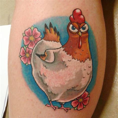My Pollito Tattoo Which Is Now My Chicken Leg Eventually My Knee Down