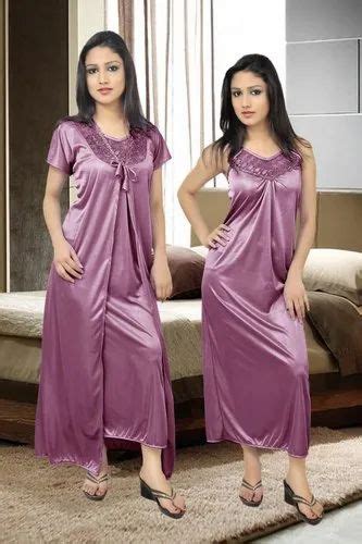 Full Length Embroidered Ladies Silk Night Dress At Rs 159piece In New