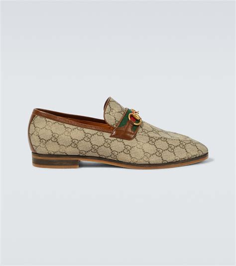 Horsebit Gg Canvas Loafers In Multicoloured Gucci Mytheresa