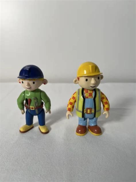 Bob The Builder And Wendy Figures Cbeebies 4 Inch Good Condition