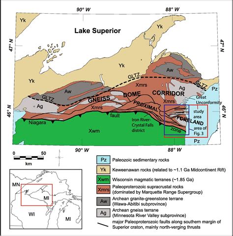 Regional Tectonic Setting And Bedrock Geology Superior Province MI U S Geological Survey