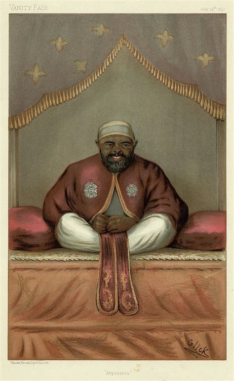 Menelik Ii Emperor Of Ethiopia Drawing By Mary Evans Picture Library