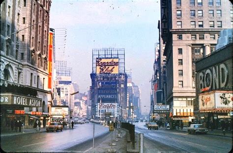 1960s Times Square Nyc Vintage New York City Billboards A Photo On