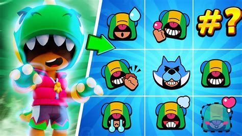 All Animated Leon Pins All Pins Voice Lines Brawl Stars Youtube