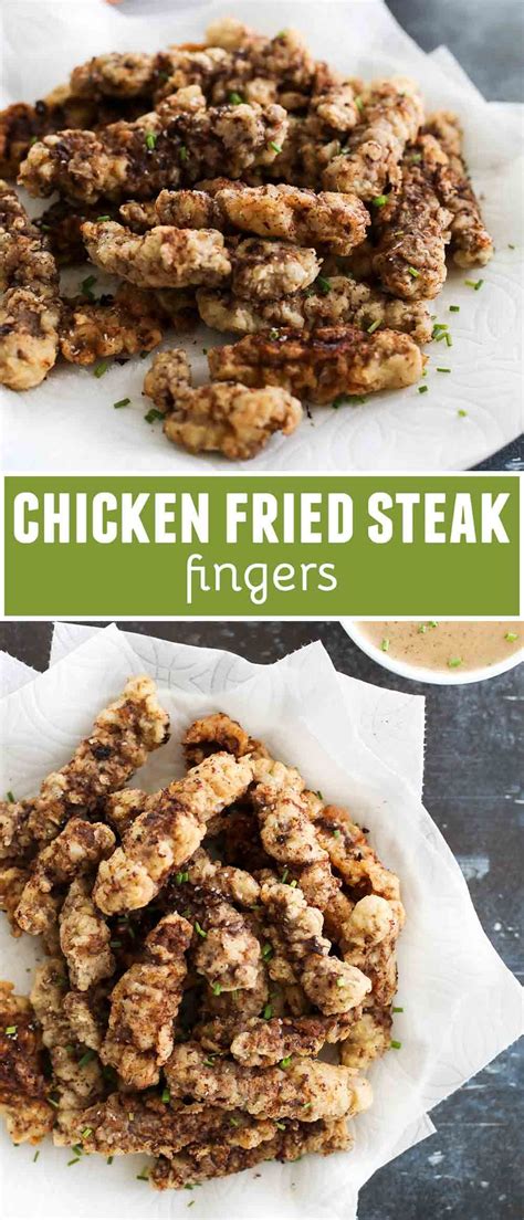 From classics like chicken fried steak and philly cheesesteaks to decadent dishes like cajun butter steak, we've got. Chicken Fried Steak Fingers | Recipe | Steak fingers ...