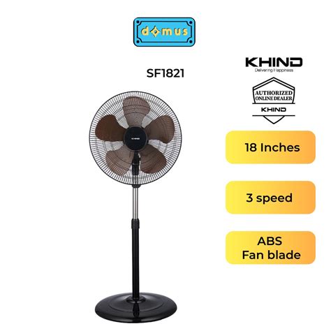 Khind 18 Inch Industrial Stand Fan Abs Blades Kipas Angin Industri