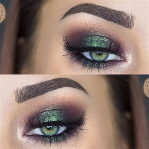 Metallic Emerald Green Smokey Eye Makeup Makenziewilder Makeup Looks For Green Eyes Makeup