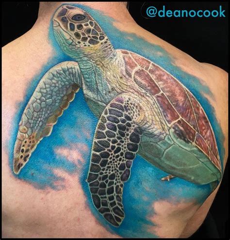 Animal Tattoo Designs Realistic Sea Turtle