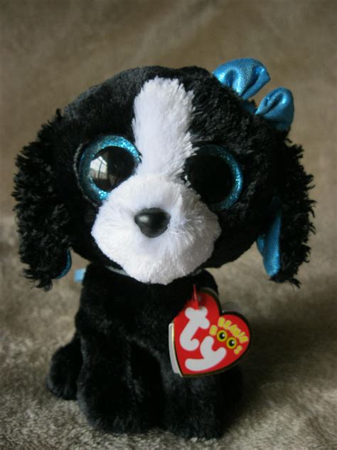 Ty Beanie Boos Tracey The Black And White Poodle By