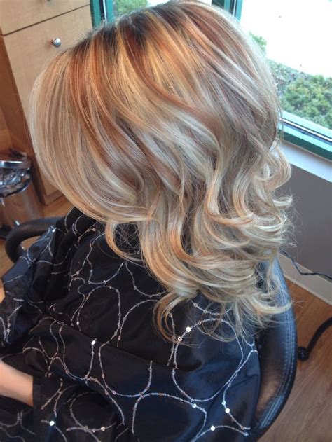 Pin By Lily Lewis On Hairs Hair Blonde Hair With Copper Lowlights