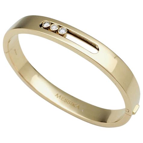 Messika Bangle Move Joaillerie Bracelet In Yellow Gold And Diamonds
