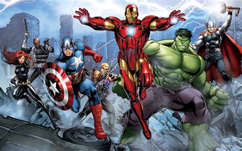 164811 Theavengers Ironman Hulk Hawkeye Thor Captainamerica Nick