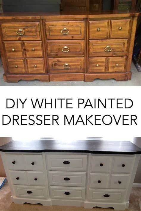 Diy White Painted Dresser White Painted Furniture Painted Bedroom