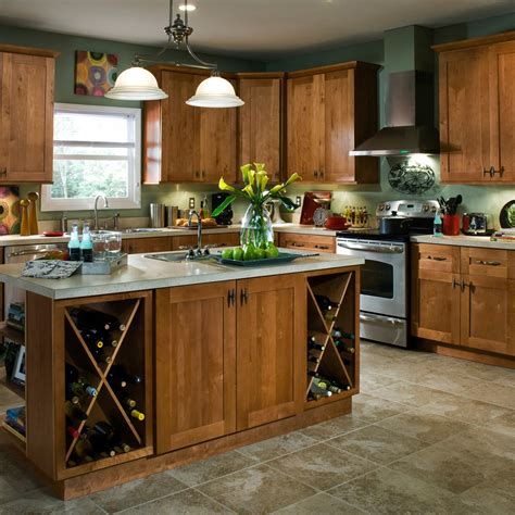 With drawer refrigerator and freezer on island. Kitchen Countertops Ideas - The Home Depot