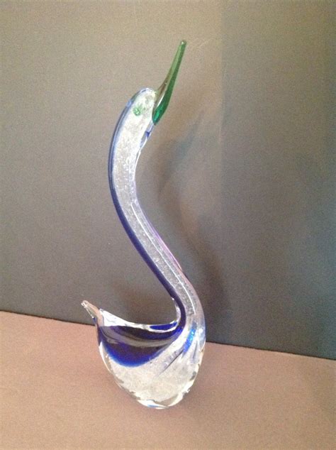 Signed Zane Murano Art Glass Swan