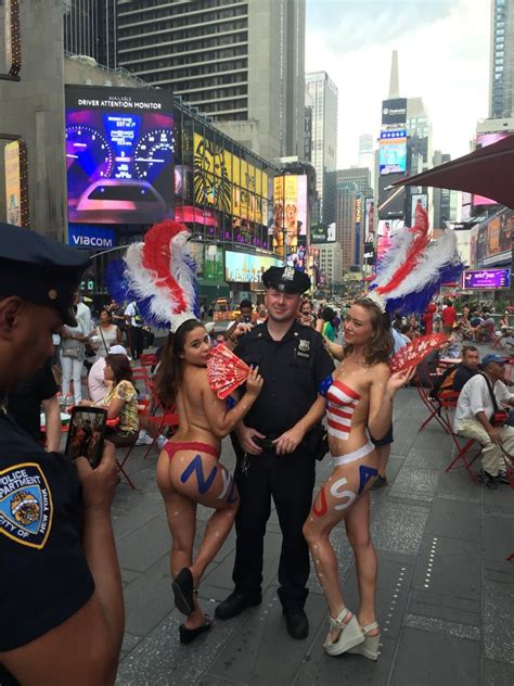 Times Square Topless Woman And Handler Offered Drugs Sex Act To