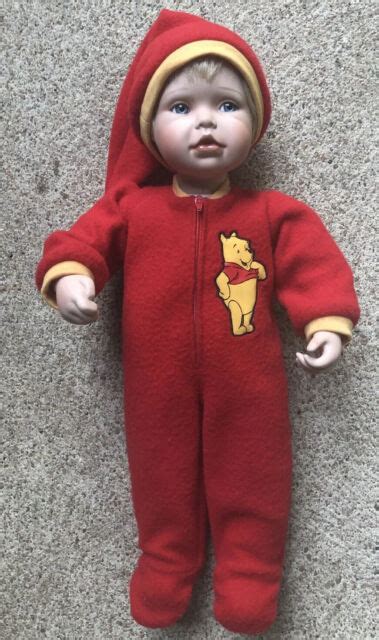 Doll Disney Christopher Robin From Winnie The Pooh Red Nightwear 17