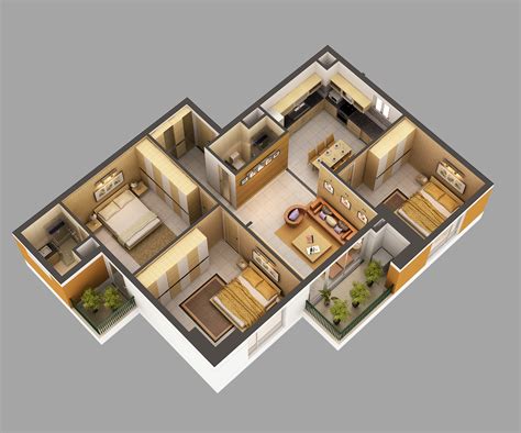 3d Model Home Interior Fully Furnished 3d Model Max