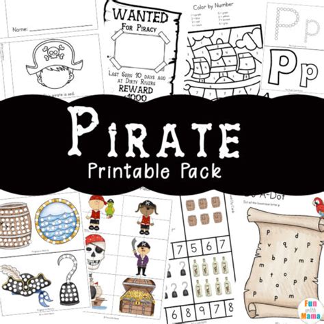 Pirate Theme Printable Preschool Pack Fun With Mama