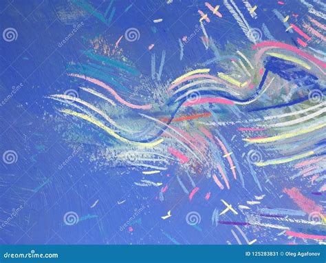 Ultramarine Pastel Background Colorful Charcoal Texture Stock Image
