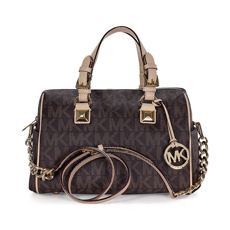 Inspired woman small envelope clutch, mk lady's 2019 limited edition aspen flip seal double side envelope bag single shoulder diagonal straddle bag, whitney series envelope bag, retro rivet elements and are the most popular series of michael kors envelope. Michael Kors Grayson Medium Satchel Handbag in Brown PVC ...