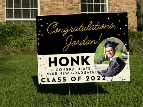 Cute Custom Senior Graduation Yard Signs Etsy