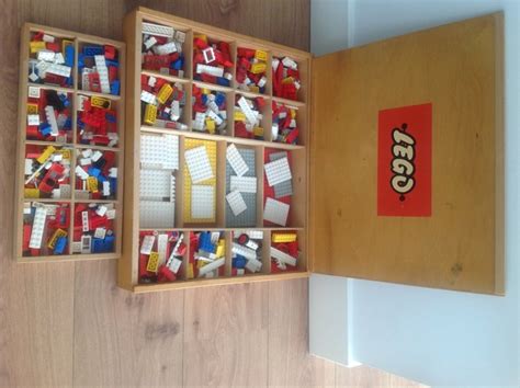 Assorted Wooden Lego Box With Contents Catawiki