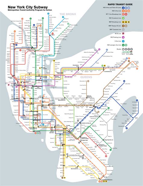 New York City Mta Subway Map Pdf United States Map