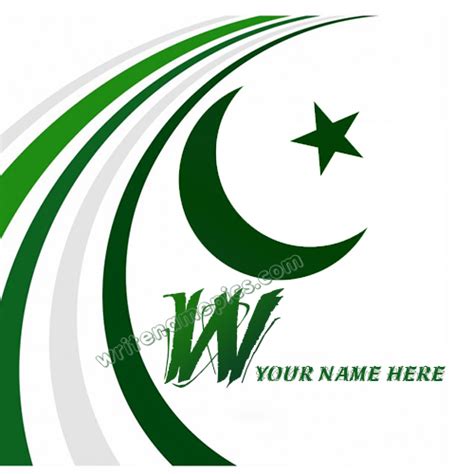 The russian alphabet was derived from cyrillic script for old church slavonic in the 9th century. Pakistan Flag with W Alphabet name Whatsapp Dp