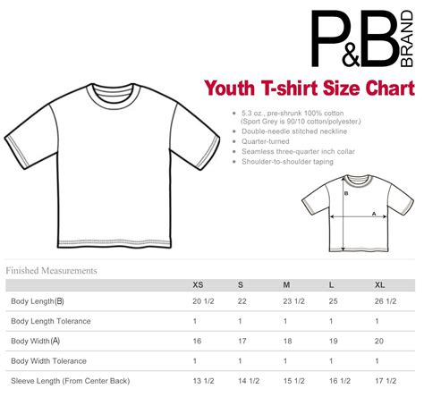Youth Xs T Shirt Size Youth Apparel Size Chart Tactics