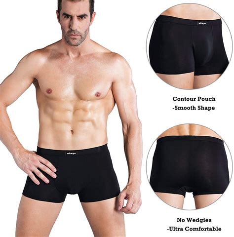 wirarpa men s breathable modal microfiber trunks underwear covered band multipac ebay