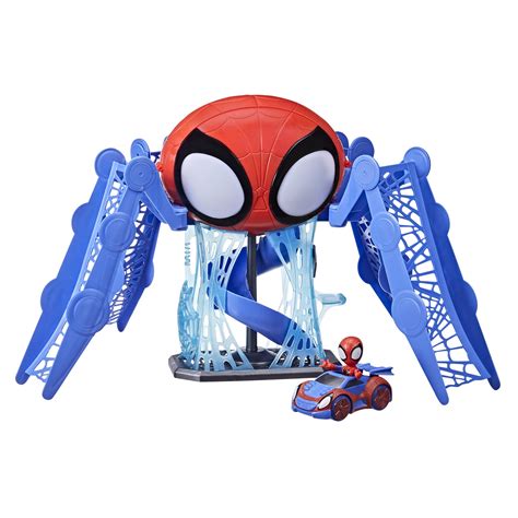 Marvel Spidey And His Amazing Friends Web Quarters Playset With Lights Sounds Spidey And